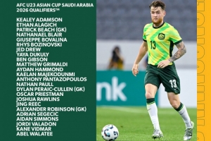 澳大利亚U23公布U23亚预赛大名单，9月1日确认23人名单